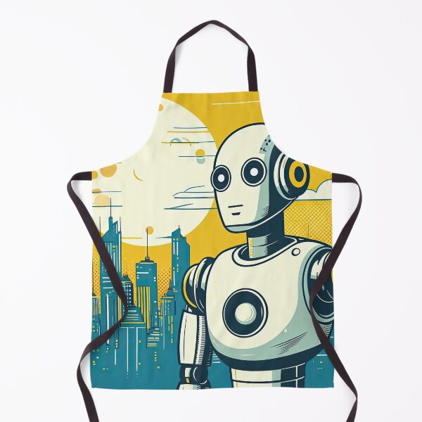 Item preview, Futuristic Robot Pop Art Style designed and sold by artofuniverse.