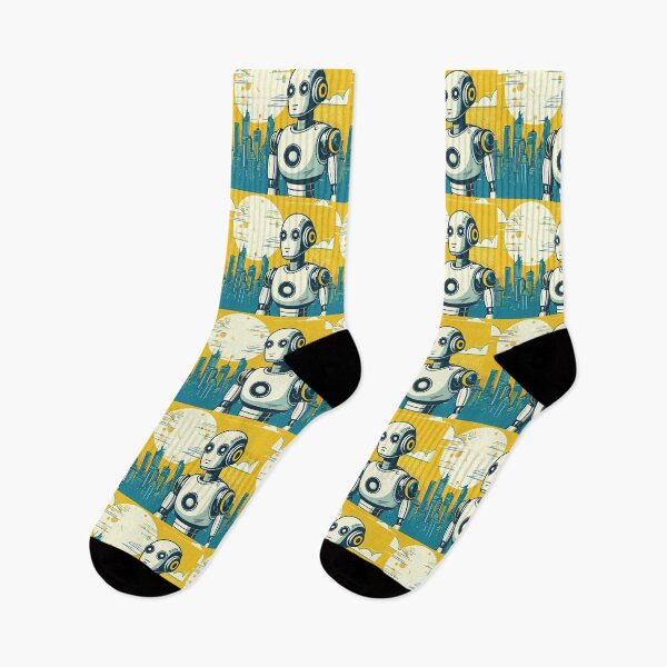 Item preview, Futuristic Robot Pop Art Style designed and sold by artofuniverse.