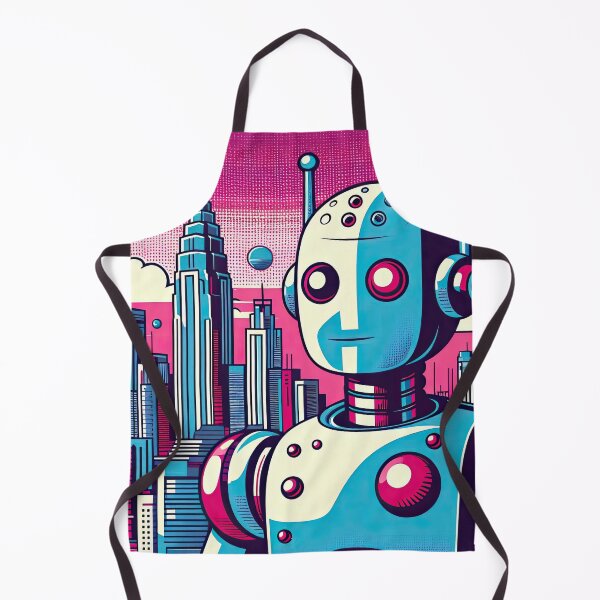Item preview, Futuristic Robot Pop Art Style designed and sold by artofuniverse.