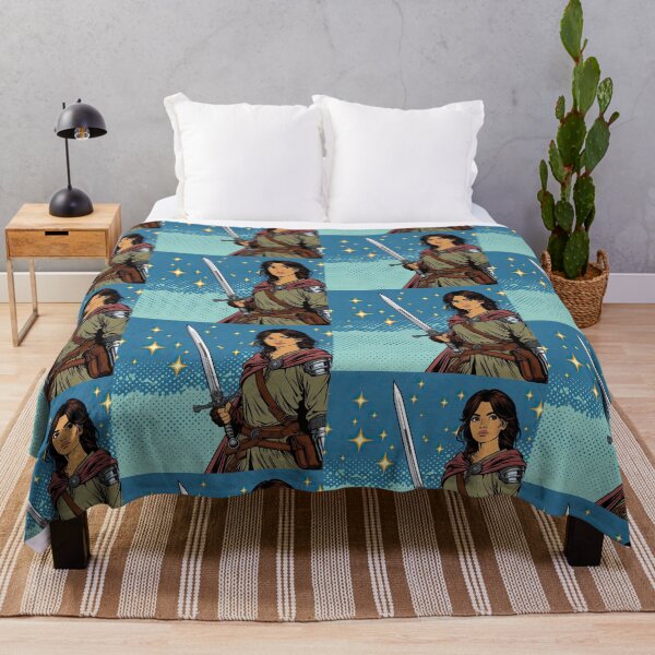 Item preview, Young Hero with Sword Pop Art Style designed and sold by artofuniverse.