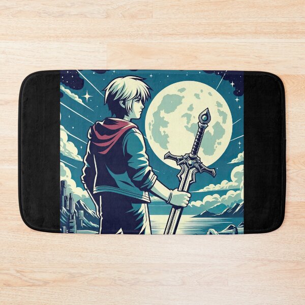 Item preview, Young Hero with Sword Pop Art Style designed and sold by artofuniverse.