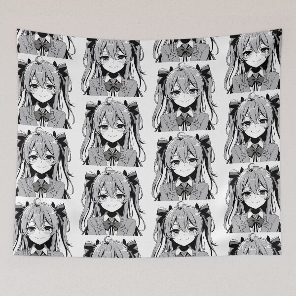 Item preview, Anime Schoolgirl Pop Art Style designed and sold by artofuniverse.