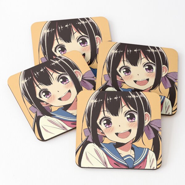 Item preview, Anime Schoolgirl Pop Art Style designed and sold by artofuniverse.