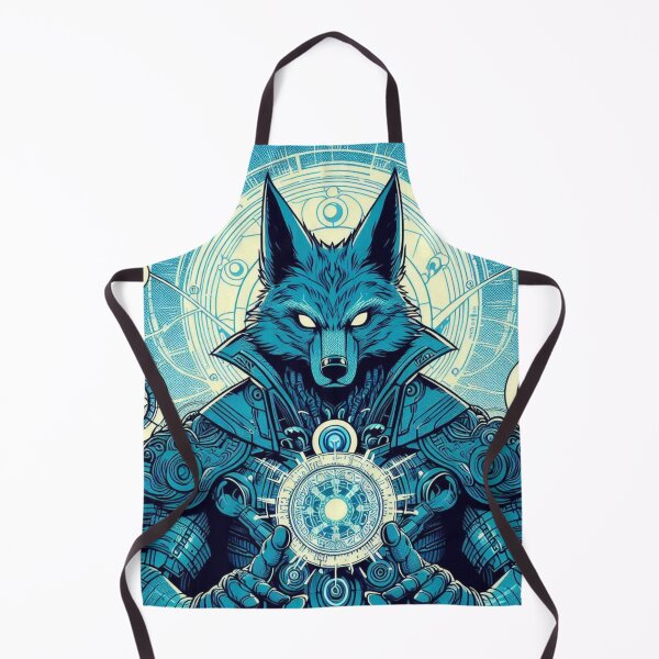Item preview, Cybernetic Coyote Warrior in Metropolis designed and sold by ZenOfAIarts.