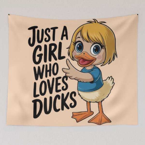 Item preview, Just a girl who loves ducks designed and sold by 123ks.
