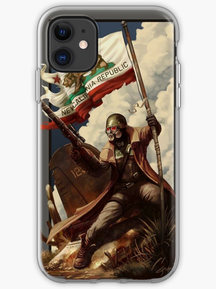Fallout Ncr Ranger Flag Fan Art Poster Iphone Case Cover By Digiartyst Redbubble