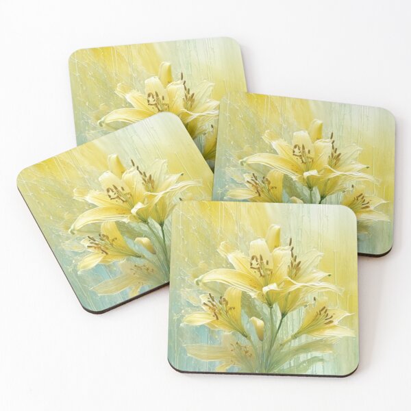 Item preview, Soft Yellow  Pastel Lilies designed and sold by Keysgirl011.