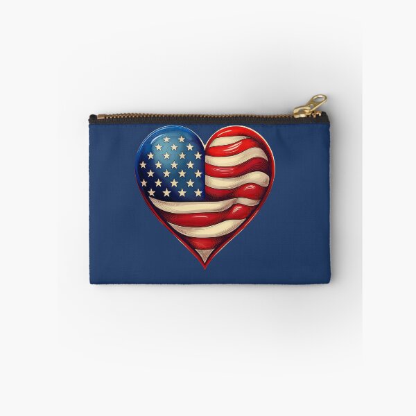 Item preview, USA FLAG HEART LOVE designed and sold by La Loca.