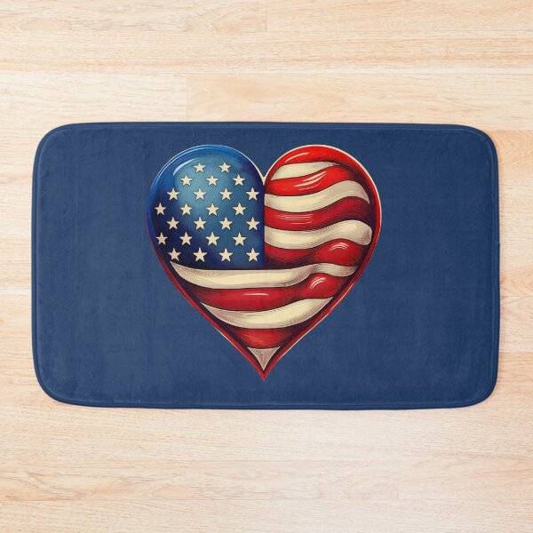 Item preview, USA FLAG HEART LOVE designed and sold by La Loca.