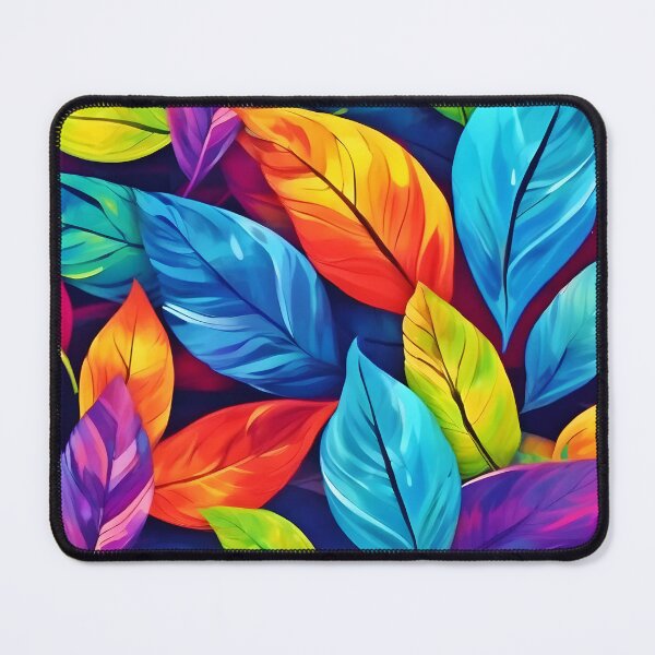 Item preview, Colorful Foliage Pattern Artwork designed and sold by Health And Fitness Posts e-Store.
