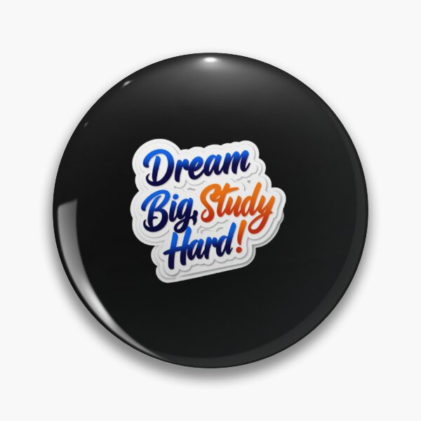 Item preview, "Dream Big, Study Hard - Motivational Design for Students" designed and sold by DODObakr.