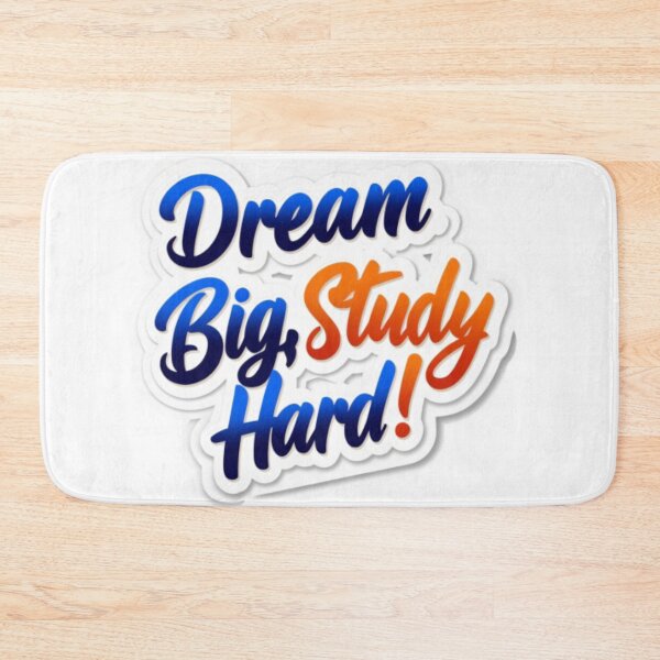 Item preview, "Dream Big, Study Hard - Motivational Design for Students" designed and sold by DODObakr.
