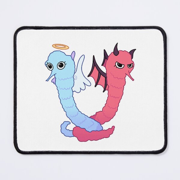 Item preview, Angel & Demon Worm designed and sold by violletine.