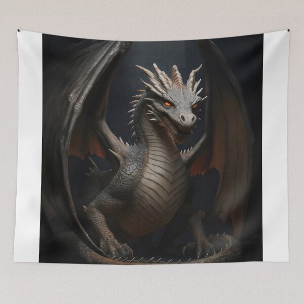 Item preview, Majestic dragon in the shadows. designed and sold by MyHappyArtShop.