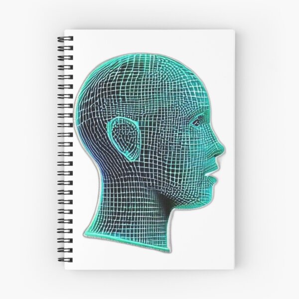 Item preview, Profile face of a young, male artificial intelligence designed and sold by NokenaDesign.