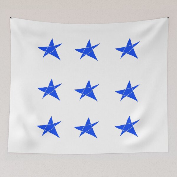 Item preview, HAND DRAWN STAR STICKER PACK - BLUE designed and sold by larissa-myrie.