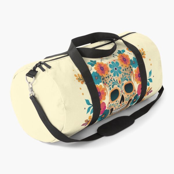 Item preview, Happy skull surrounded by flowers designed and sold by WDDesignShop.