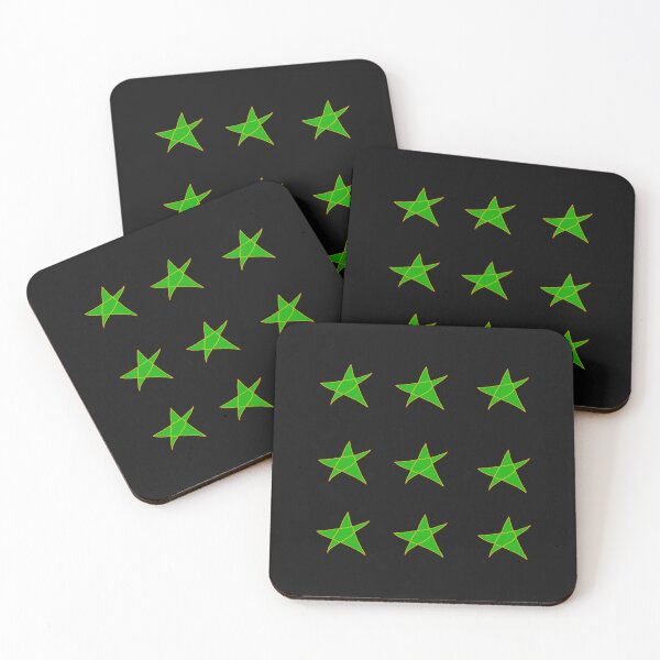 Item preview, HAND DRAWN STAR STICKER PACK - GREEN designed and sold by larissa-myrie.