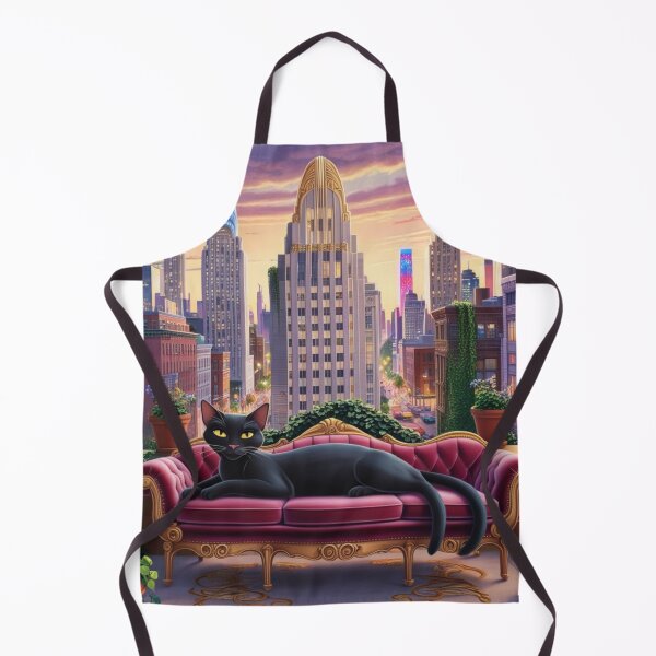 Item preview, Black Cat's Urban Vista designed and sold by FLOWER--ART.
