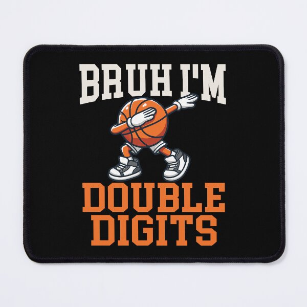 Item preview, Bruh I'm Double Digits Basketball 10th Birthday 10 Years Old designed and sold by ivotee.