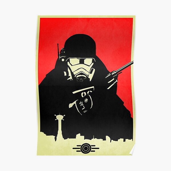 Fallout NCR Ranger Contrast Fan Art Poster Poster