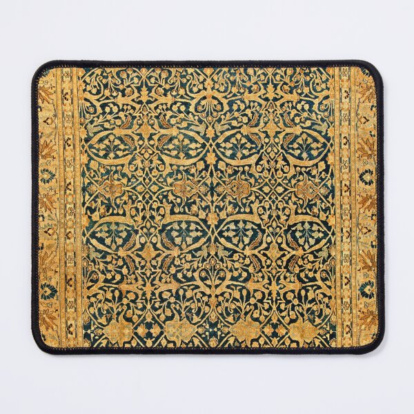 Item preview, Vintage Persian Meshad Antique Rug Print designed and sold by Vicky Brago-Mitchell®.