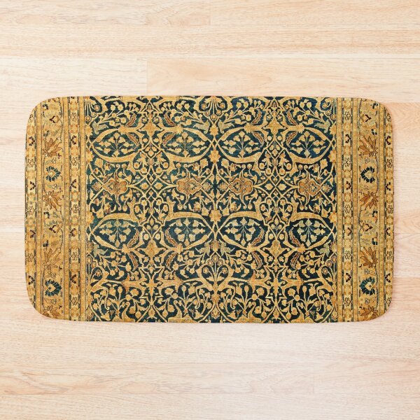 Item preview, Vintage Persian Meshad Antique Rug Print designed and sold by Vicky Brago-Mitchell®.
