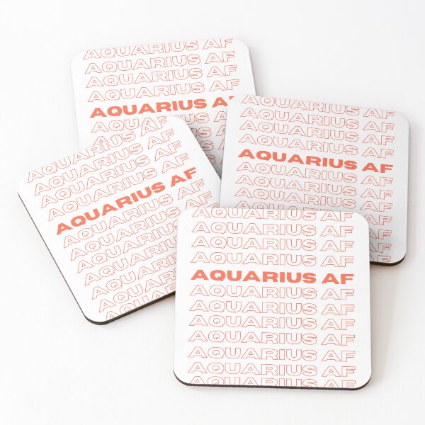 Item preview, Aquarius AF minimalist lettering designed and sold by DesignCollectiv.