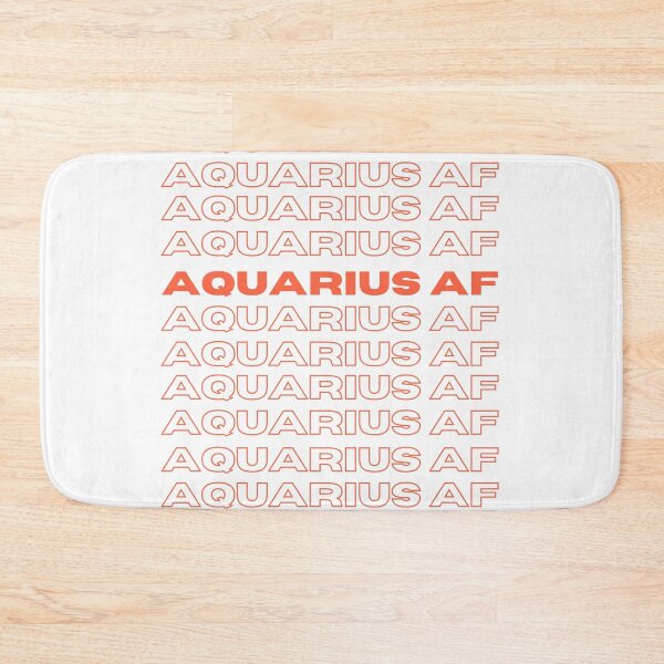 Item preview, Aquarius AF minimalist lettering designed and sold by DesignCollectiv.