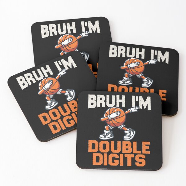 Item preview, Bruh I'm Double Digits Basketball 10th Birthday 10 Years Old designed and sold by ivotee.
