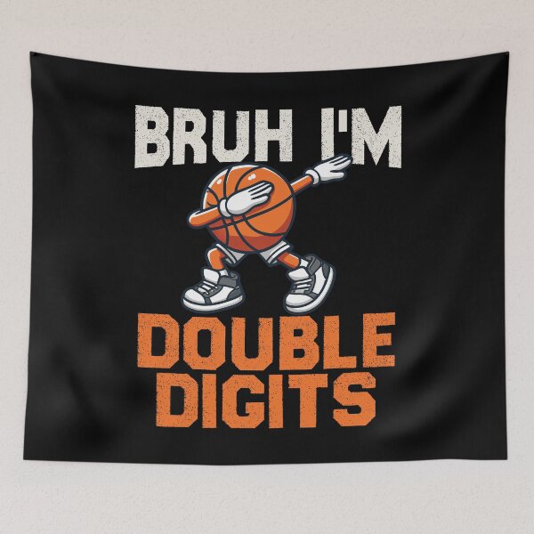 Item preview, Bruh I'm Double Digits Basketball 10th Birthday 10 Years Old designed and sold by ivotee.