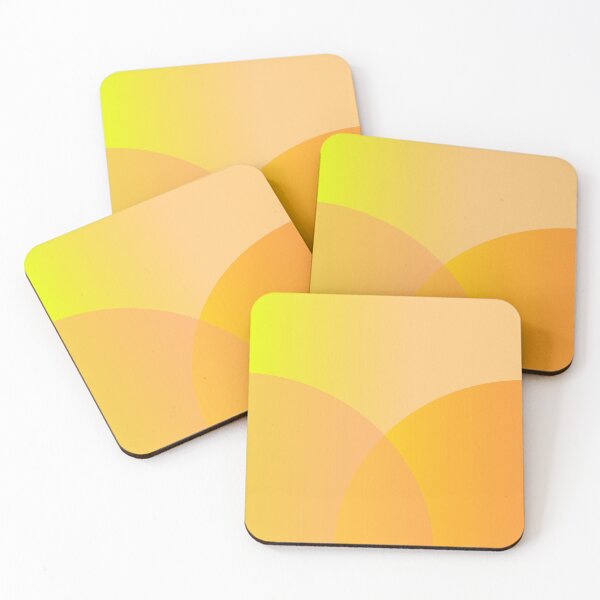 Item preview, Orange Tricolor Gradient Overlap Circles Simple Geometry Pattern designed and sold by EvergreenMotifs.
