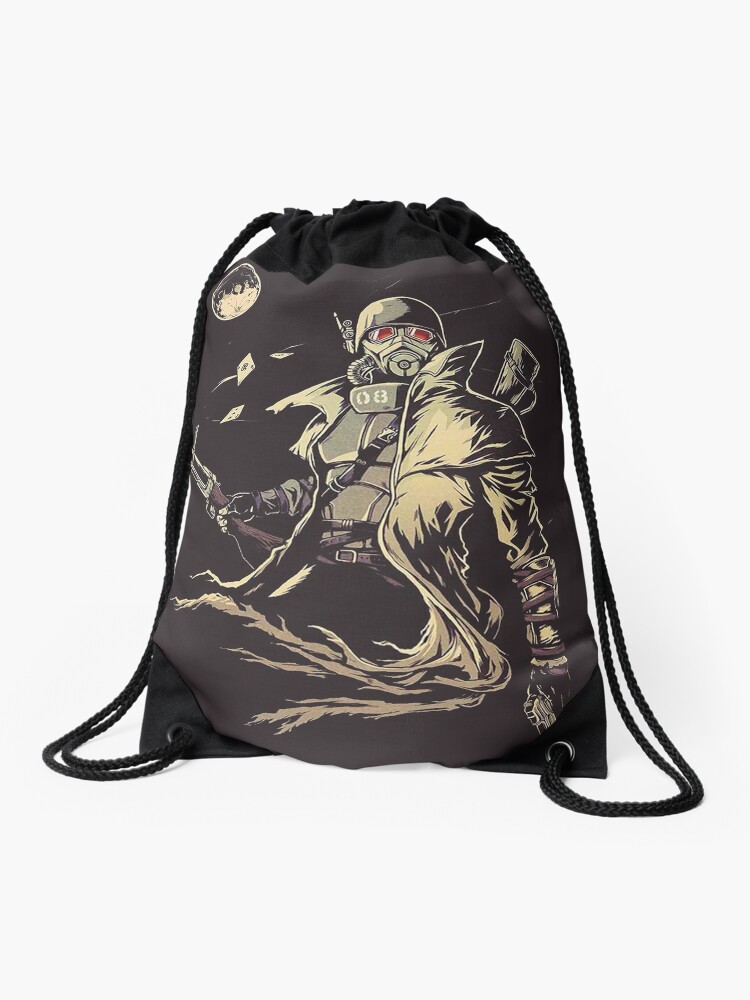 Fallout Ncr Ranger Sketch Fan Art Poster Drawstring Bag By Digiartyst Redbubble