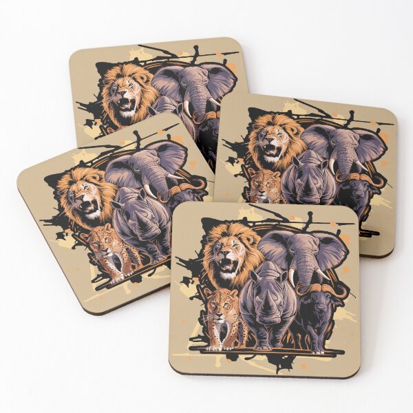 Item preview, Africa's Big Five Animals designed and sold by irfankokabi.
