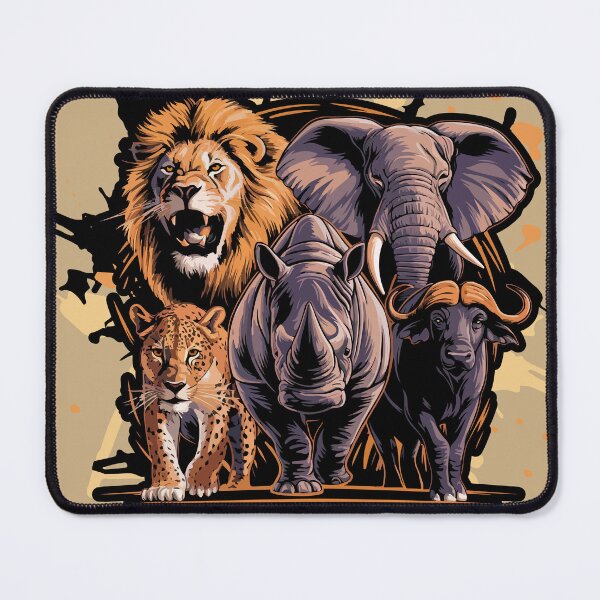 Item preview, Africa's Big Five Animals designed and sold by irfankokabi.