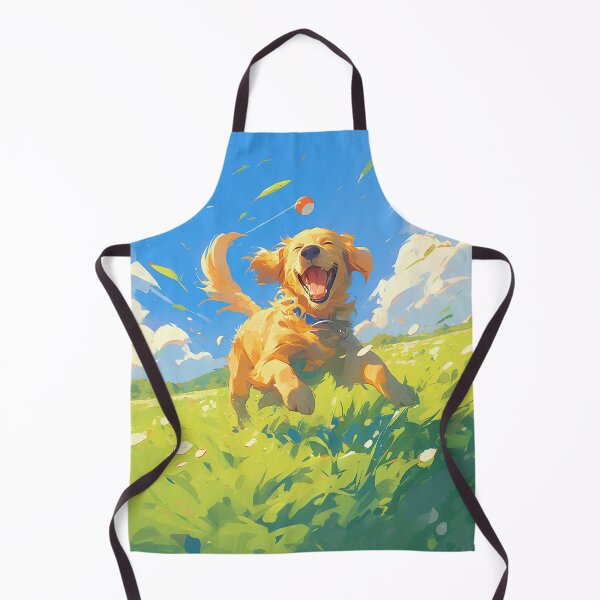 Item preview, Playful Golden Retriever Catching Ball on Green Field designed and sold by Christian Weiss.