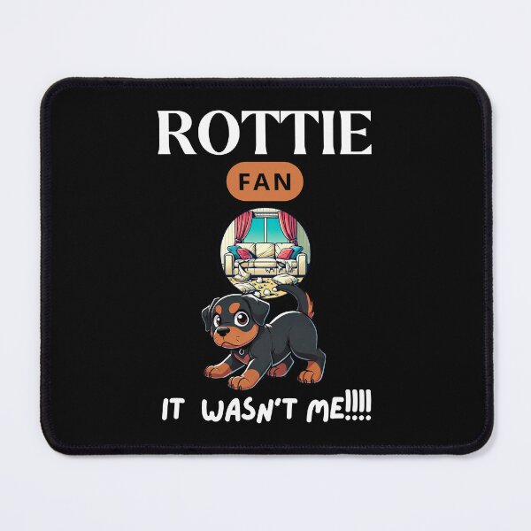Artikelvorschau, Rottie-Fan, ich war es nicht! - Lustiger süßer Rottweiler-Welpe entworfen und verkauft von Manic Merch Designs.