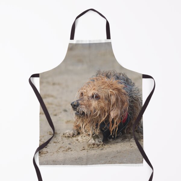 Item preview, Dog playing on the beach designed and sold by GreyFeatherPhot.