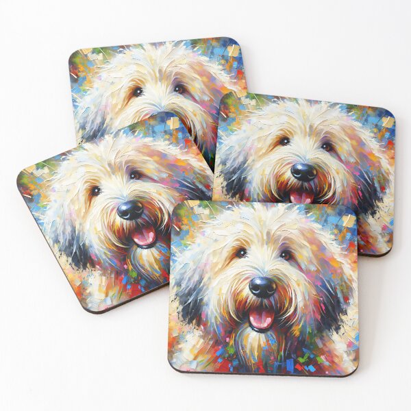 Item preview, Komondor Dog Acrylic Print Pet Portrait Dog Lovers designed and sold by Puppy Puzzles Plus.
