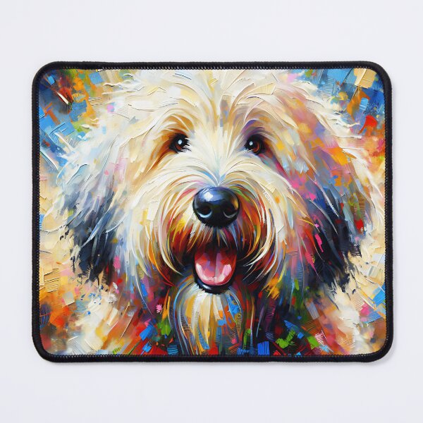 Item preview, Komondor Dog Acrylic Print Pet Portrait Dog Lovers designed and sold by Puppy Puzzles Plus.