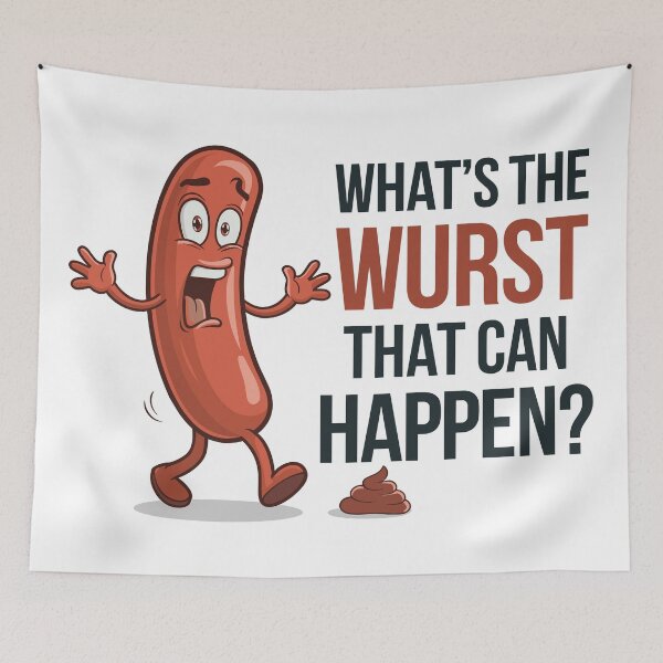 Item preview, What's the Wurst That Can Happen? Surprised Sausage designed and sold by JPees.