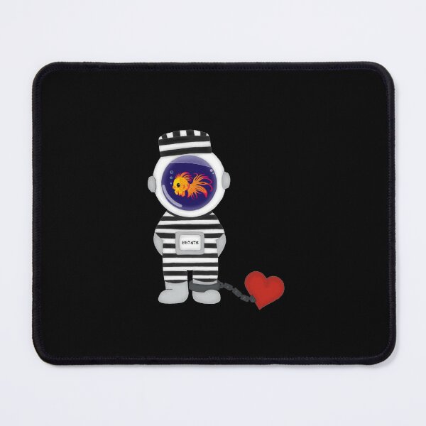 Item preview, Fish the Astronaut Prisoner of Love designed and sold by ChaosAndLace.