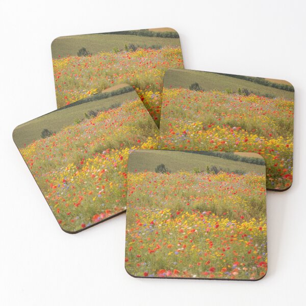Item preview, Digital photograph of wind blown poppy's and meadow flowers designed and sold by SimonJohnson1.