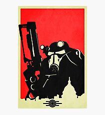 Fallout Brotherhood of Steel Contrast Fan Art Poster Photographic Print