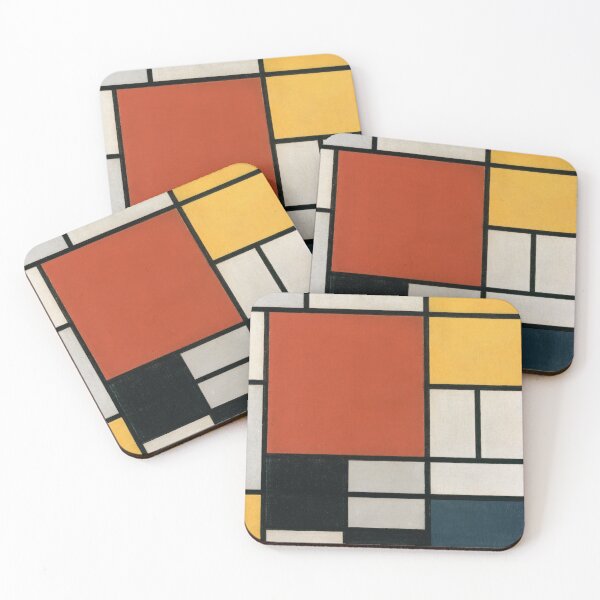 Item preview, Famous painting by Piet Mondrian designed and sold by VintageArtByIda.