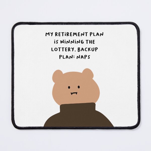 Item preview, My retirement plan is winning the lottery. Backup plan: naps | Handwritten-style Font designed and sold by RM-Journey.