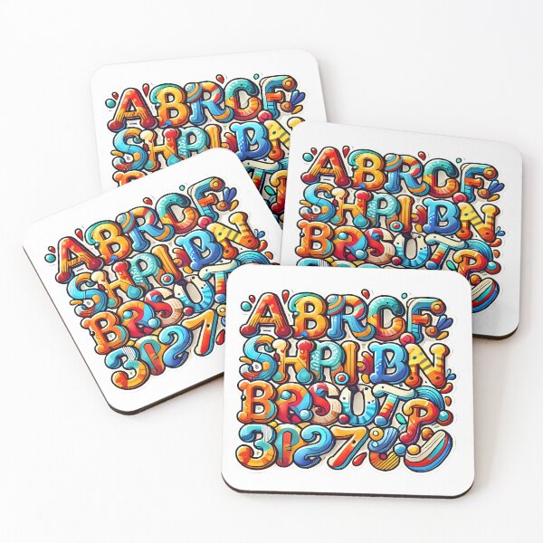 Item preview, "Colorful English Alphabet Art" designed and sold by Peelya.