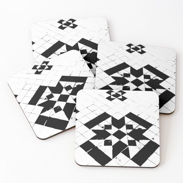 Item preview, Monochrome, tile pattern designed and sold by badlydrawnbabe.