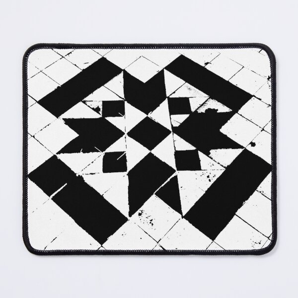 Item preview, Monochrome, tile pattern designed and sold by badlydrawnbabe.