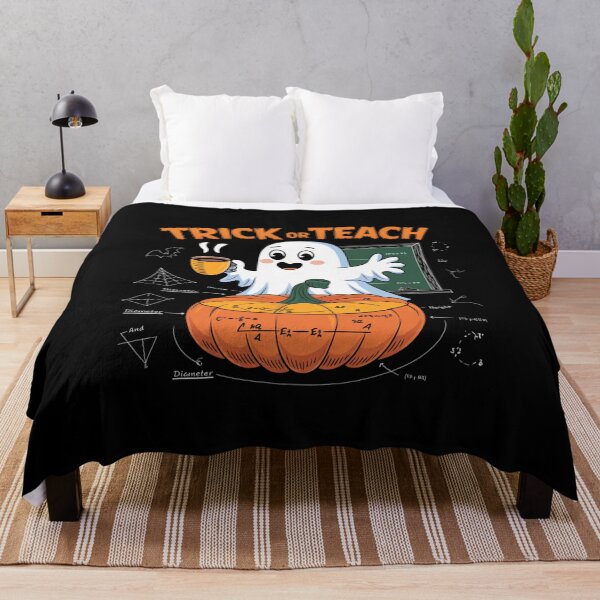 Item preview, Teacher Halloween Trick Or Teach Cute Ghost Coffee Pumpkins designed and sold by Heneket.